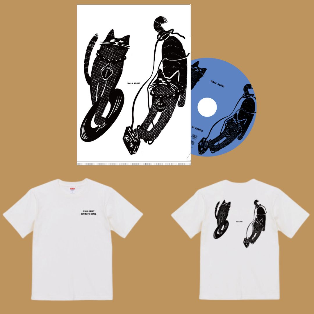 DJ FUNNEL × ESTINATE HOTEL コラボCD『WALK ABOUT』 & Tシャツセット